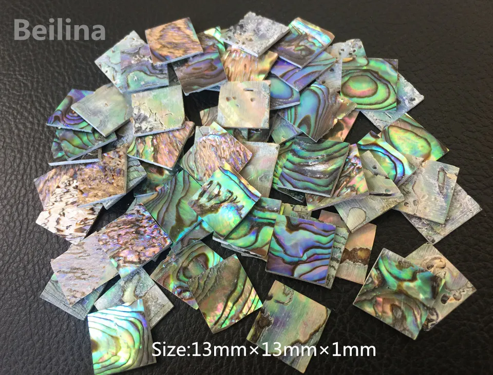 1lot13mm/13mm New Zealand Abalone Shell Sheet For Frog