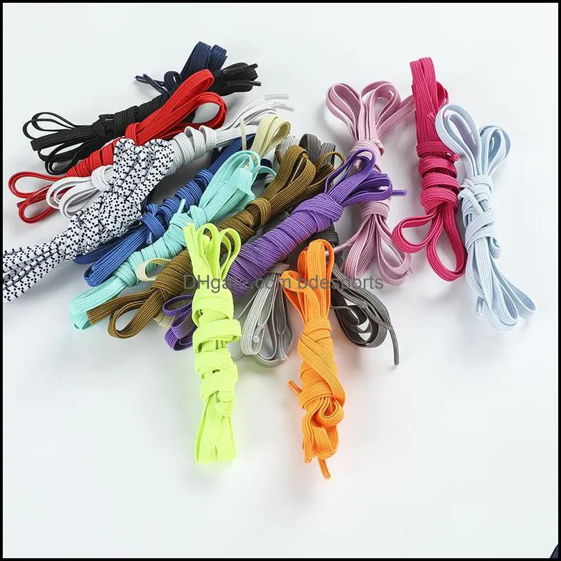 18 Colors Flat Elastic Shoelace 100cm Women Men Running Sports Outdoor Shoelaces Personalized High Elasticity Shoe Strings