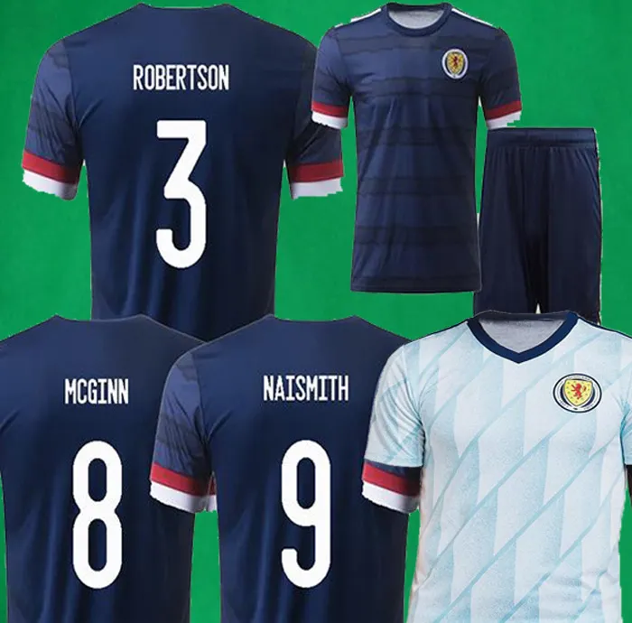 2021 Scotland Soccer Jersey Men + Camisa de Futebol de Crianças 20 21 Robertson Fraser Naismith McGregor Christie Forrest McGinn Football Jerseys