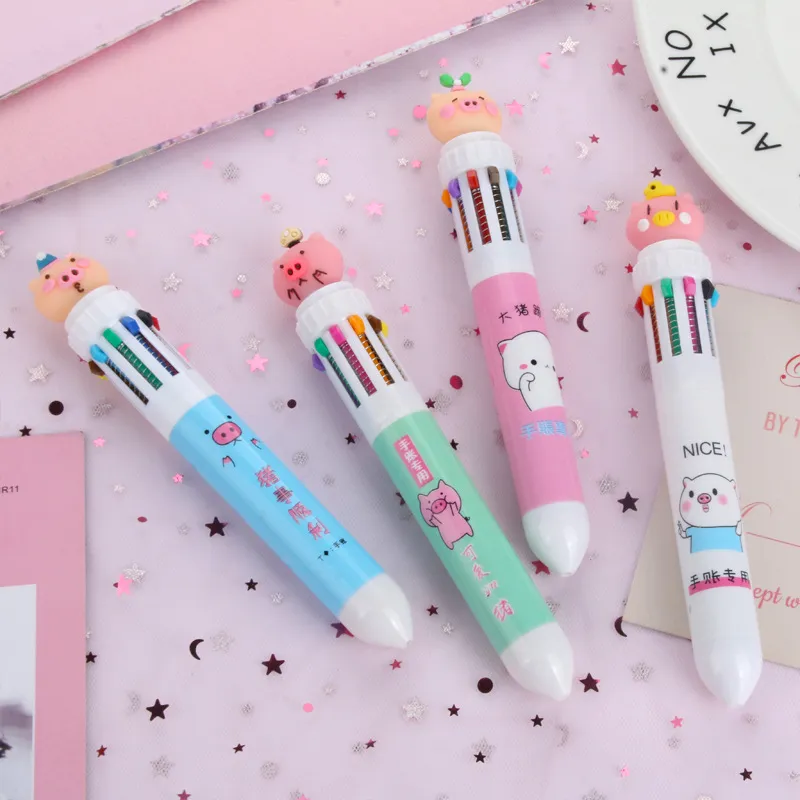 Colorful Unicorn Cartoon Cute Ballpoint Pens 10 Cute And Creative