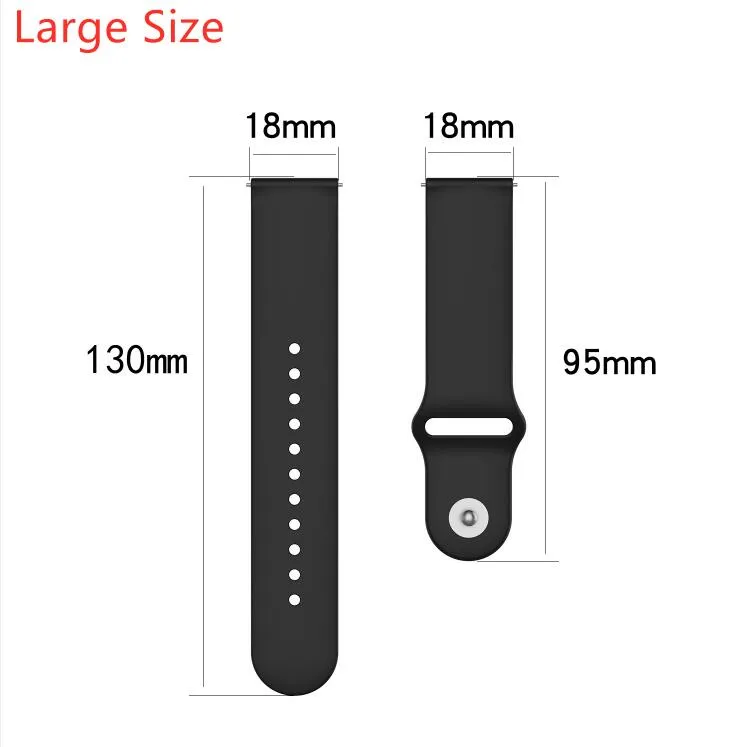 18mm 20mm 22mm silikonowy zegarek dla Samsung Galaxy Watch 42mm 46mm Active 2 pasek sprzętowy S3 Sport pasek