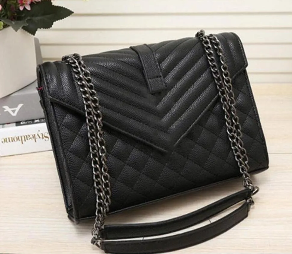 ◆OHESHIO◆ DOT CHAIN CROSS BAG BLACK 25SS-16000NSBL XOXO Women's Vegan Leather Large Crossbody Clutch Everyday