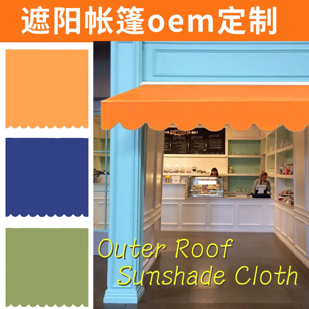 Free freight YEGBONG OEM ODM Shades Dustproof and wear-resistant rainproof cloth silver Oxford canvas garden courtyard outdoor roof sun shadow shading cloth