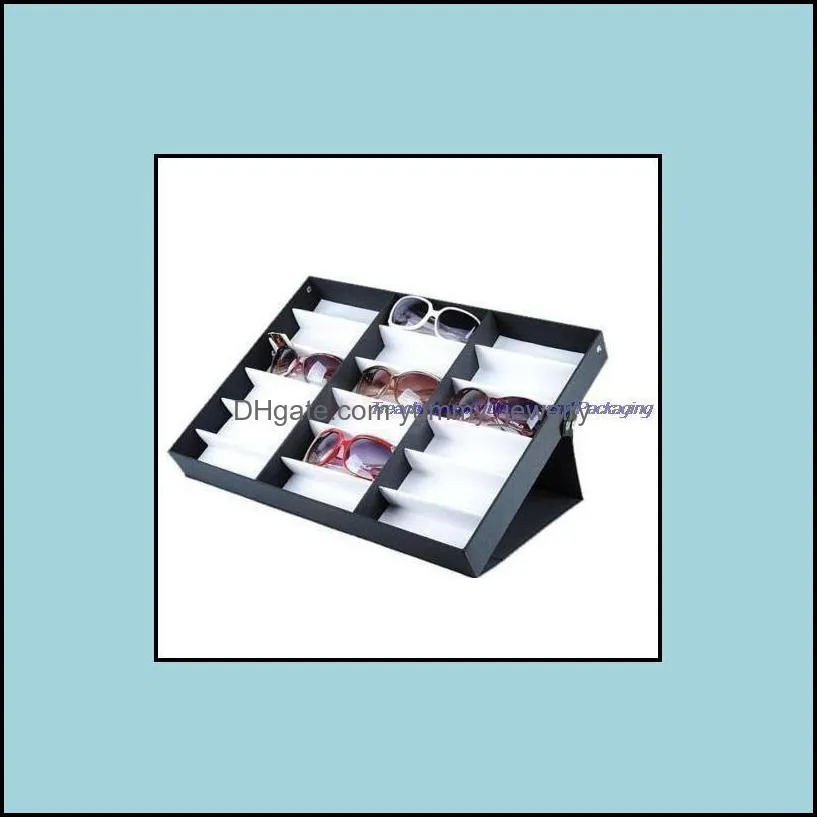 Other Jewelry Packaging & Display Fashion Sunglass Glasses Optical Frames Tray Bk Price Durable Storage Case Box For Eyeglass 18Pcs Drop