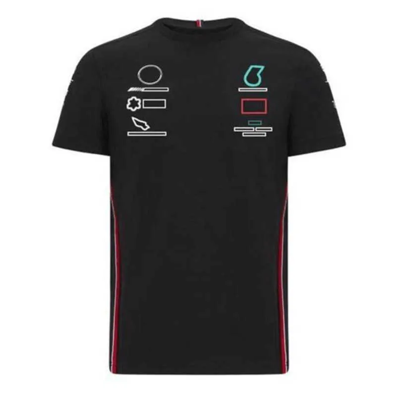 ブランドラグジュアリーメンズTシャツF1ルイスハミルトンTシャツフォーミュラワンポロピットグランプリオートバイ高速ドライライディングチームワーキング服2xso