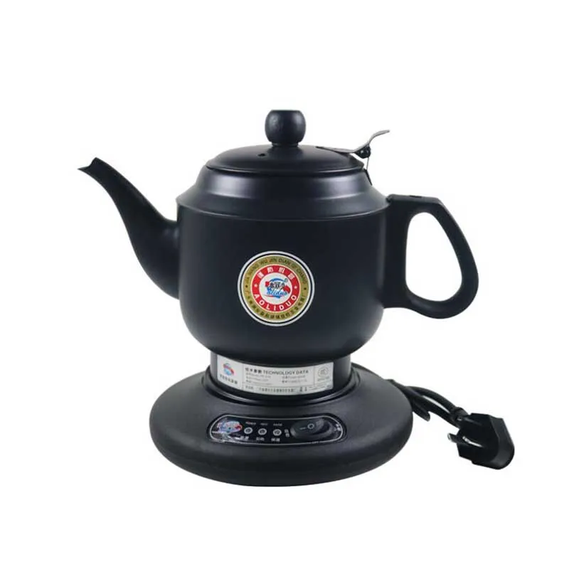 부엌 가구 스테인리스 스틸 스틸 열 단열 전기 주전자 테두리 0 8L 500W 220V 자동 물 난방 보일러 Teapot266d