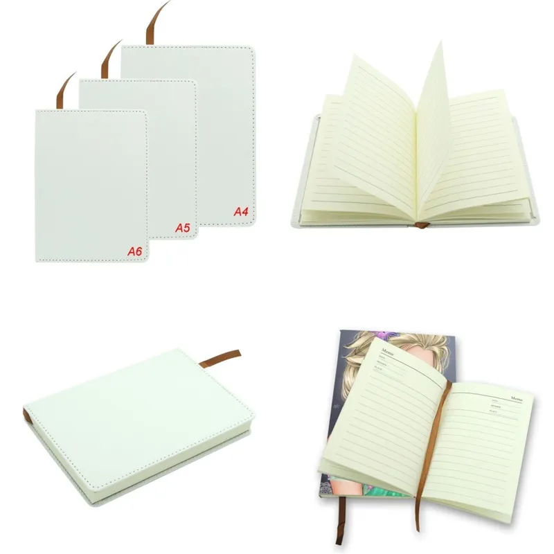 Multi Size Notebook Sublimatie Blanks Verbruikbaar met Kern Dubbelzijdig Tape Notebooks Afdrukbare Writing Notepads Party Gift 27JY3 N2