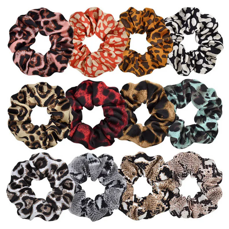 Leopard vrouwen scrunchies vrouwen baby meisje haarspeldjes bands mode meisjes haarbanden designer haaraccessoires voor vrouwen haarbanden hoofdbanden