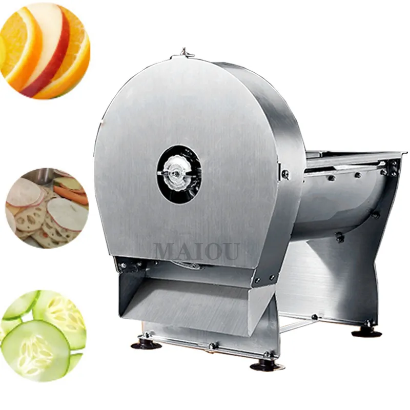 2021Stainless Steel Commercial Citron Slicer Manuell Frukt Vegetabilisk Potatis Tomat Banan Skivmaskin För Te Sho