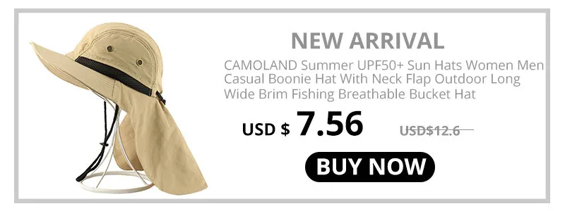 CAMOLAD Unisex Hiking Bucket Hat With Neck Flap, Wide Brim, And UV