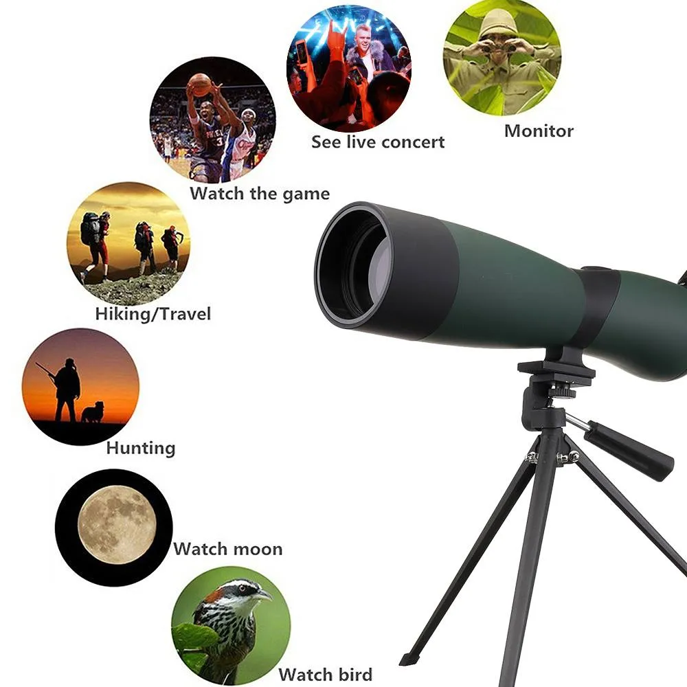 FreeShipping 25-75x70 Увеличение HD Монокуляр телескоп штатив сотовый  телефон клип ночного видения Открытый водонепроницаемый Военный Охота  Оптика ...