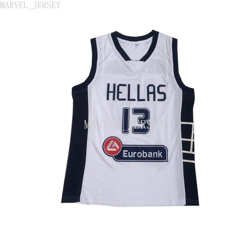 barato HELLAS feito sob encomenda 13 jersey jérseis do bordado de Jerseys Bule 2020 XS-5XL NCAA