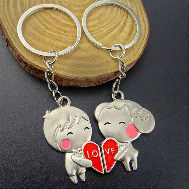 Keychains "Love" key ring set, 1 pair, lovers, Valentines Day gifts, romantic products