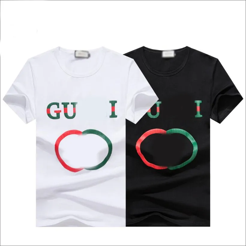 22SS Designer Letter Printed T Shirts Moda High Street Mangas Curtas Summer Casual T-Shirt Respirável Masculino Feminino T-shirts Decote Tripulado##081