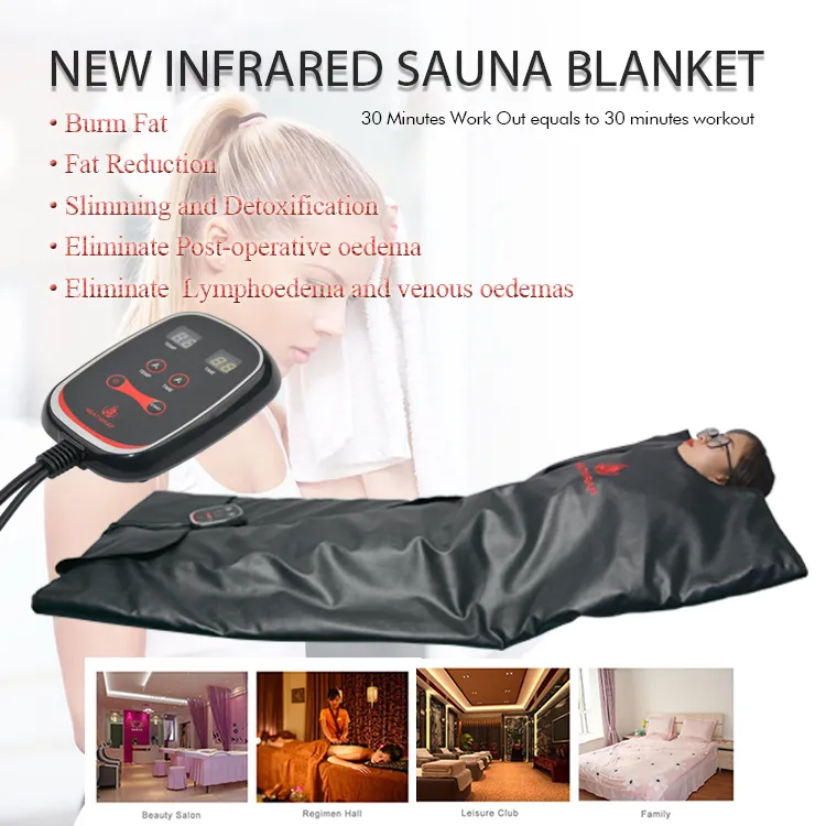 Far Infrared Sauna Blanket Lymphatic Drainage Stimulates Muscle Toning