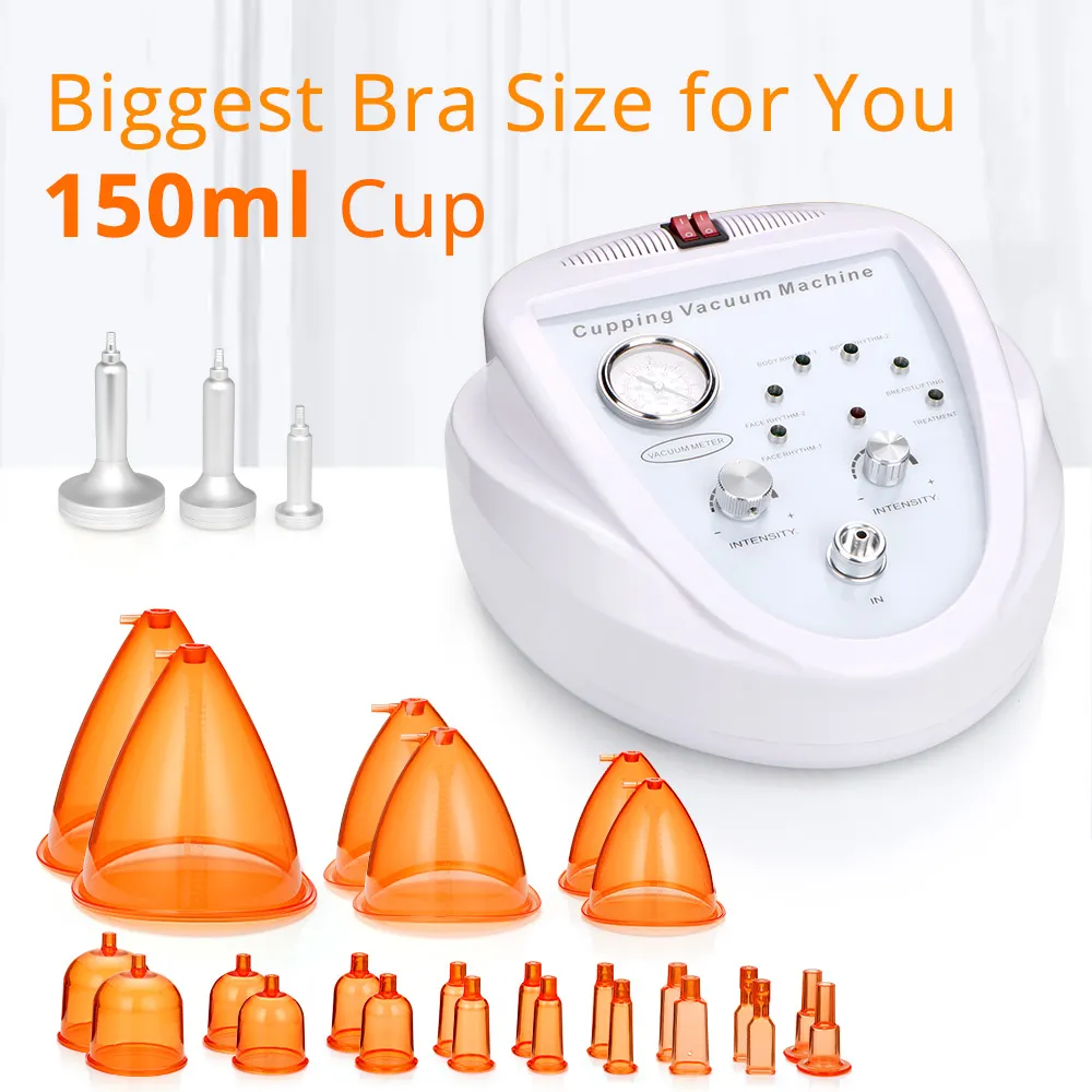 Mychway Body Massager Vacuum Machine Set Bröstförstoring Cupping 150ml Cups Shape Beauty Spa Salon Använd