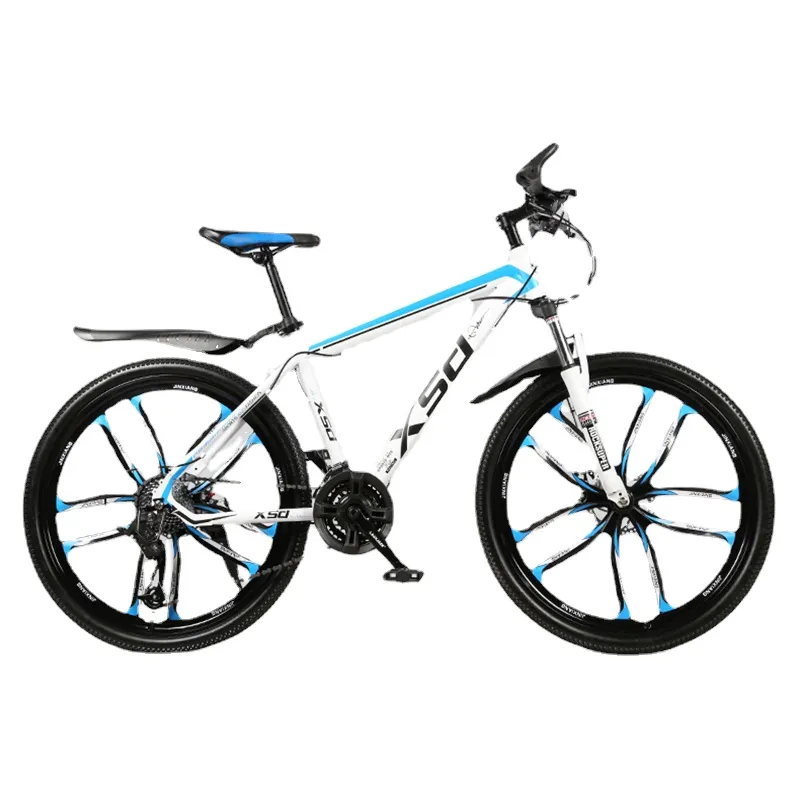 26-Zoll 21/24/27/30 Geschwindigkeit Mountainbike Stoßdämpfung Geschwindigkeitsänderung Mechanische Scheibenbremse StudentAdult Zehn-Messer-Rad Fahrrad