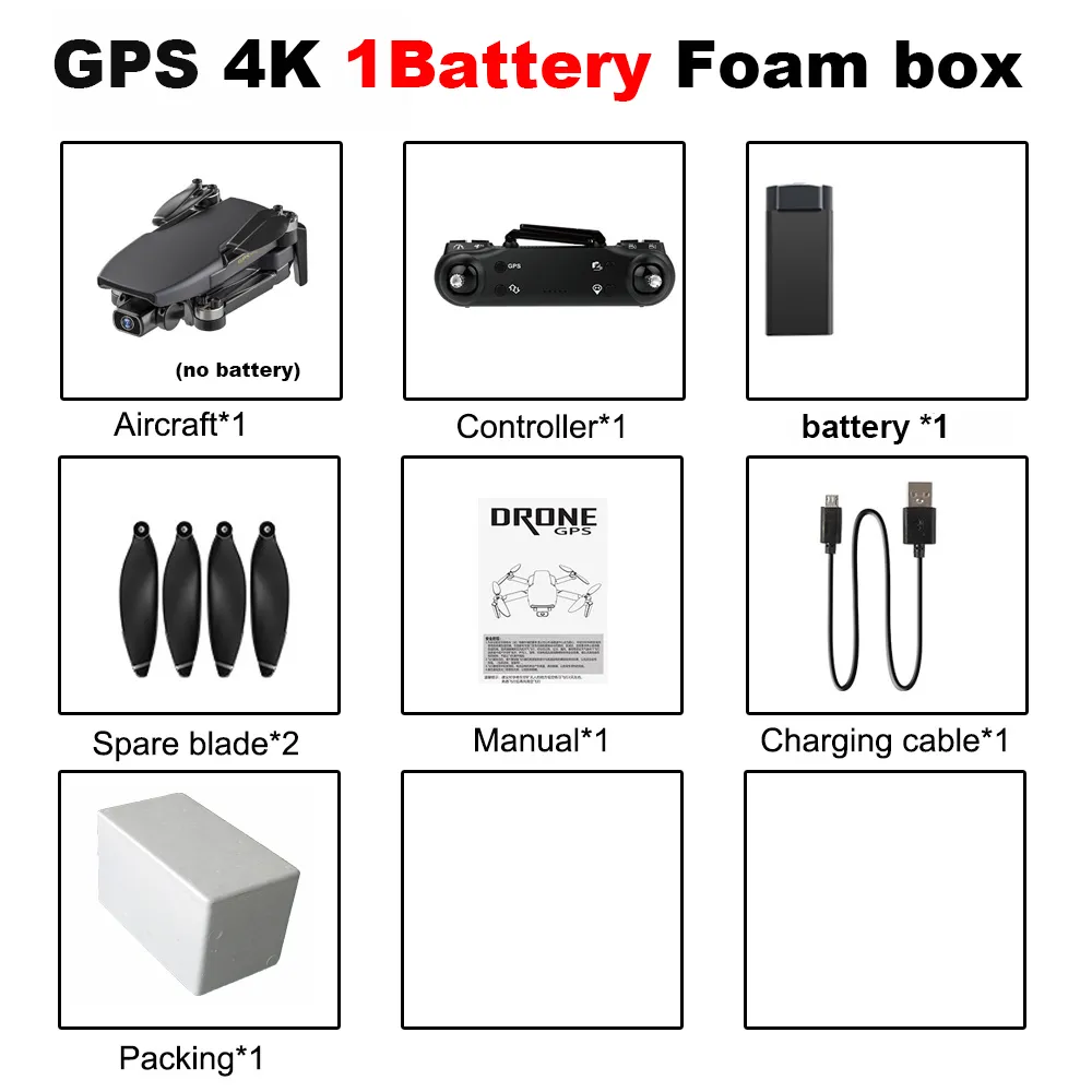 FEMA S3 GPS Drone With Camera 4k HD 5G WiFi Dron Brushless FPV