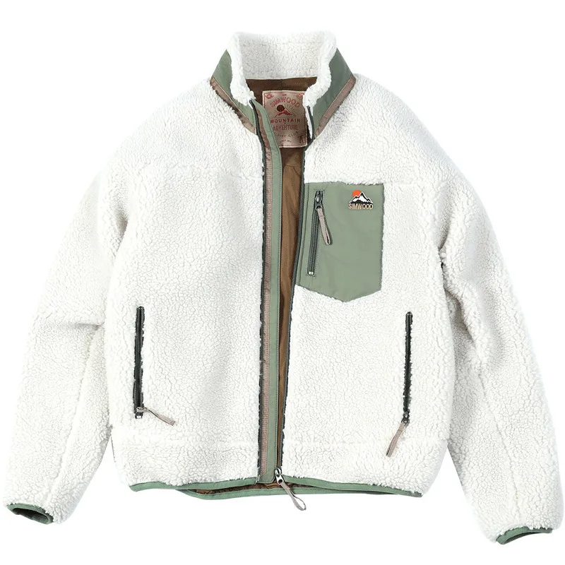 Männer Jacken Simwood Herbst Winter Neue Paneled Fleece Jacke Männer Plus Größe Sherpa Teddy Jacke Hohe Qualität Plus Größe Mäntel Si980742 201119