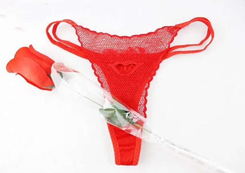 Valentine Rose Thongs Gift Pack For Wife Sexy Red Flower Thongs Lace  Panties G String Y Back T Back Lingerie Briefs Hipster Underwear Gifts  Erotic Designer Socks From Ytlighting, $0.81