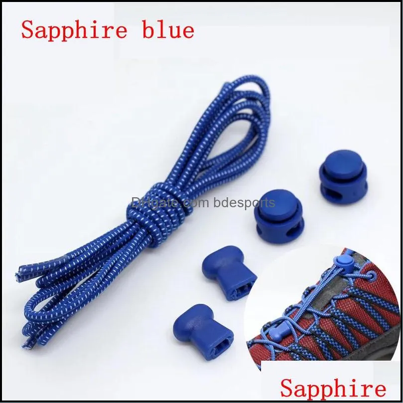 10pic Self-Locking Shoelaces Elastic No-tie Shoestrings for Running Jogging Triathlon Sports Fitness Training