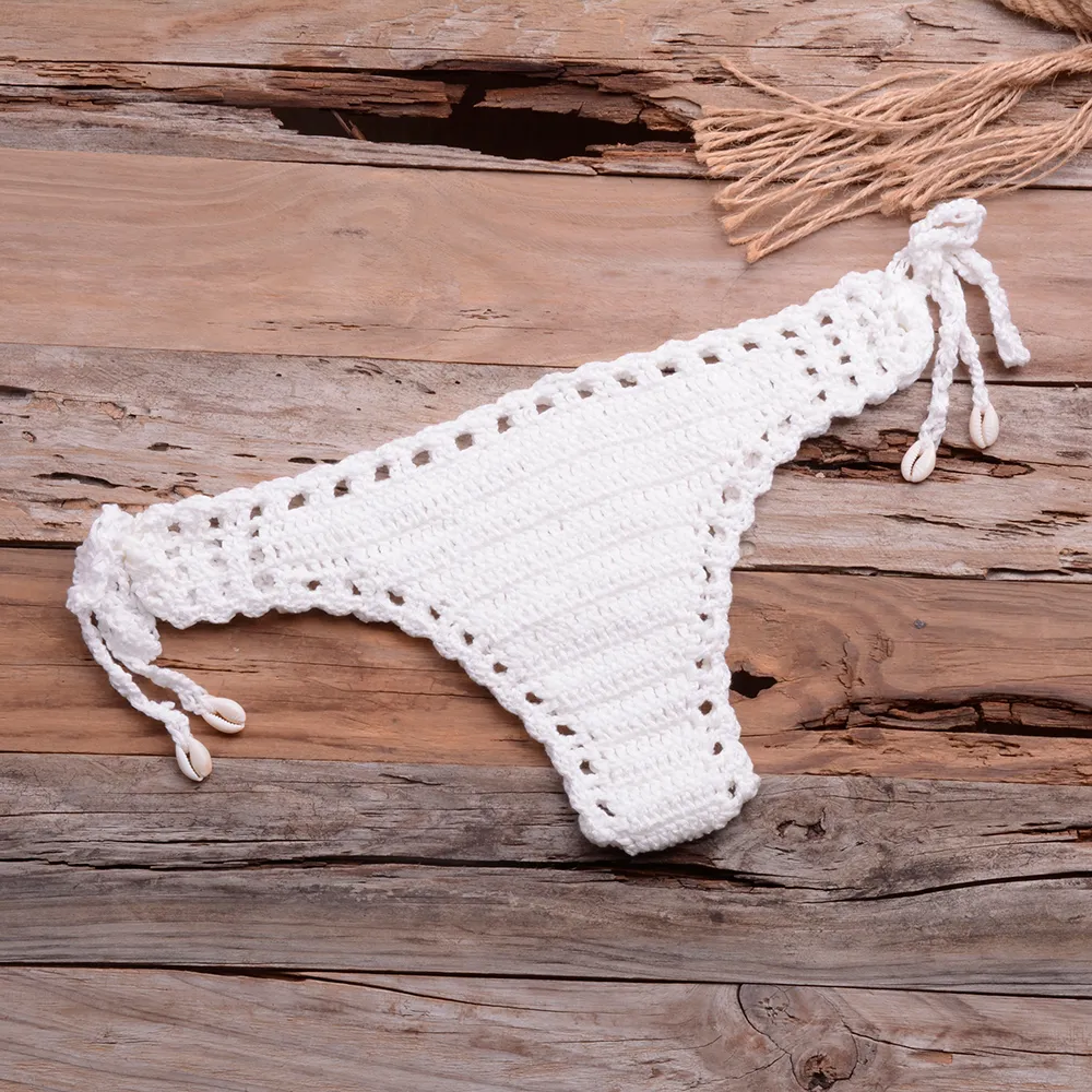 Sexy Micro Crochet Bikini Bottom Thong Underwear Swimwear Cotton Women Swim  Briefs Swimsuit Panties Underwear Thong Bikini Bottom From 3,78 €