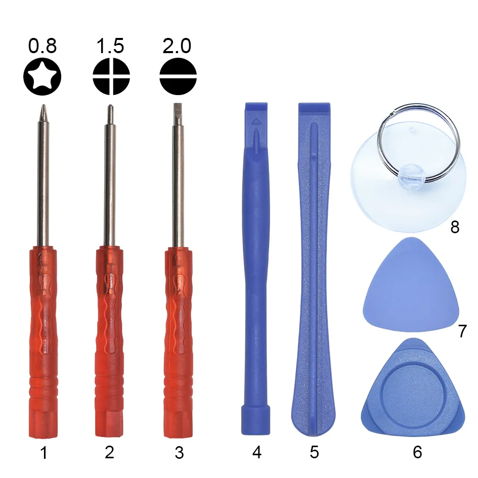 0.6Y 0.8 Pentalobe 1.5 Phillips 2.0 Slotted Rood 3.0mm Mini Schroevendraaier PRY Tool 8 9 10 11 in 1 Opening Gereedschap Kit voor iPhone Mobiele Telefoon DIY