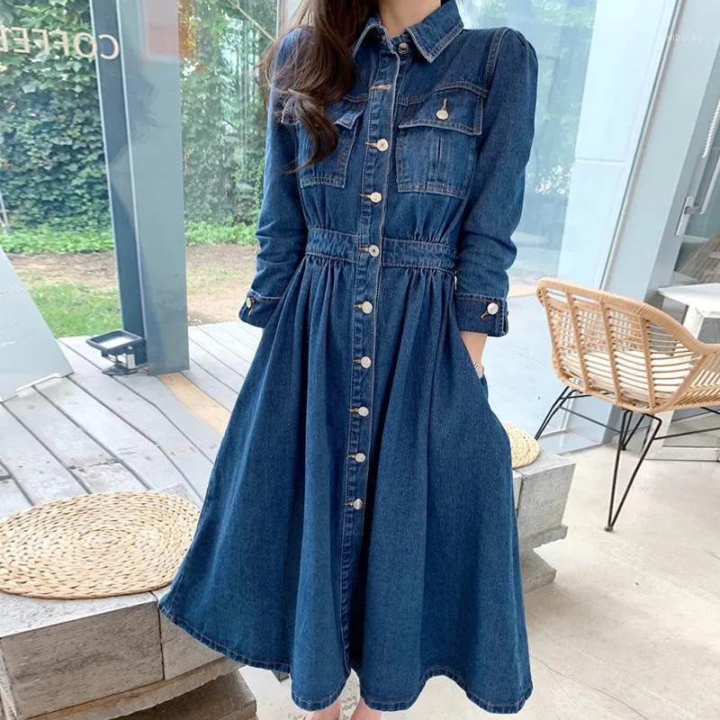 Maxi 2025 jeans jurk
