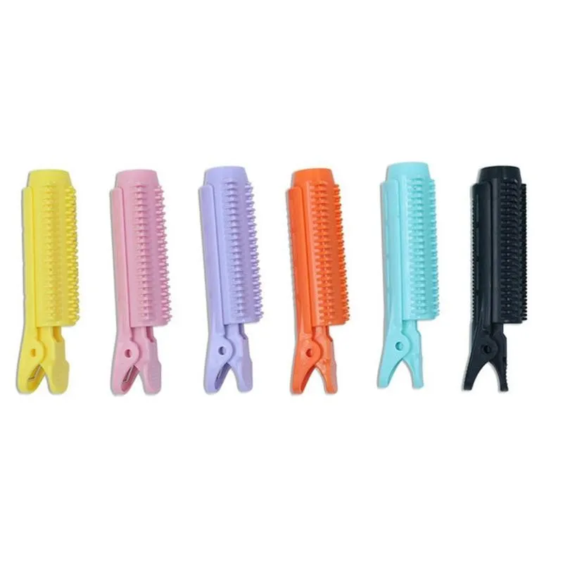 2pcs Clip per volume della radice dei capelli Clip per capelli soffici naturali Dormire senza calore Bigodino per capelli in plastica Twist Styling Strumento fai da te