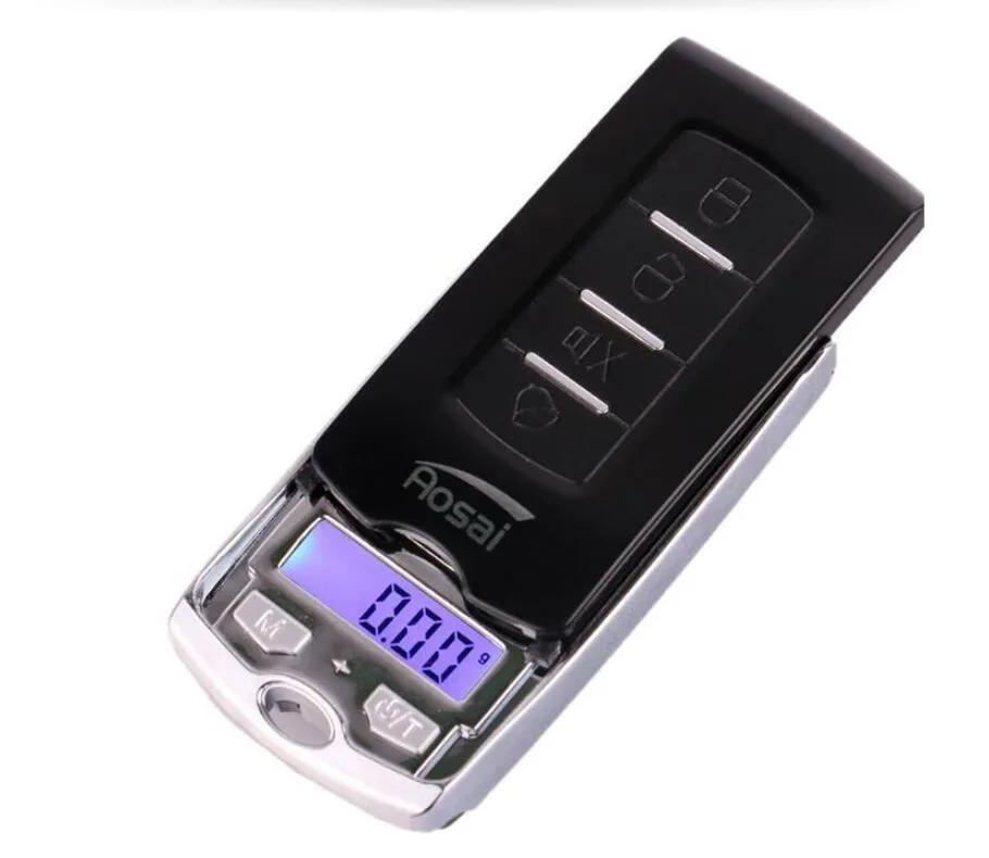 100 g 0,01 g 200g 0,01 g Draagbare Digitale Schalen Schalen Balans Gewicht Weging LED Electronic Car Key Design Sieraden