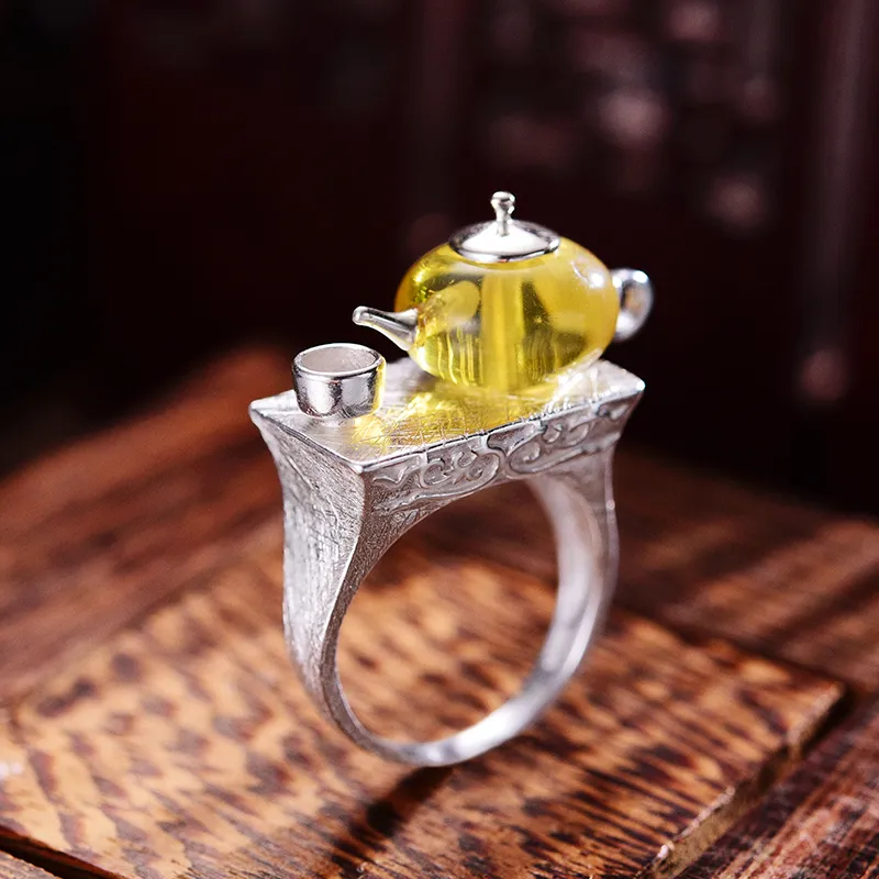 Anillo hotsell ambar mujer