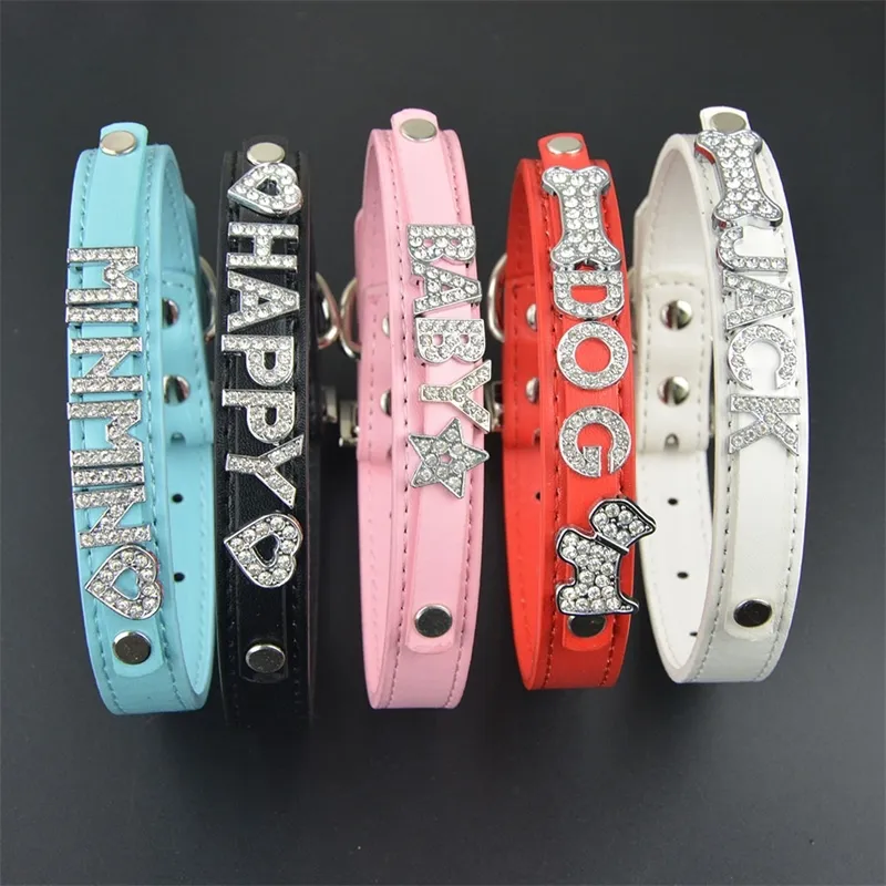 (100 pezzi/lottp) marca vendita calda cuoio dell'unità di elaborazione 10MM personalizzato collare per cani e gatti collana per animali domestici 201125