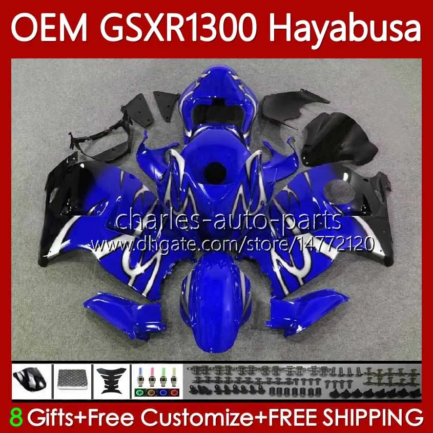 Injection For SUZUKI GSX R1300 Hayabusa GSXR 1300 CC 14 15 16 17 18 19 Body 77No.240 GSXR-1300 1300CC 08-19 Stock blue GSXR1300 08 2008 2009 2010 2011 2012 2013 Fairing
