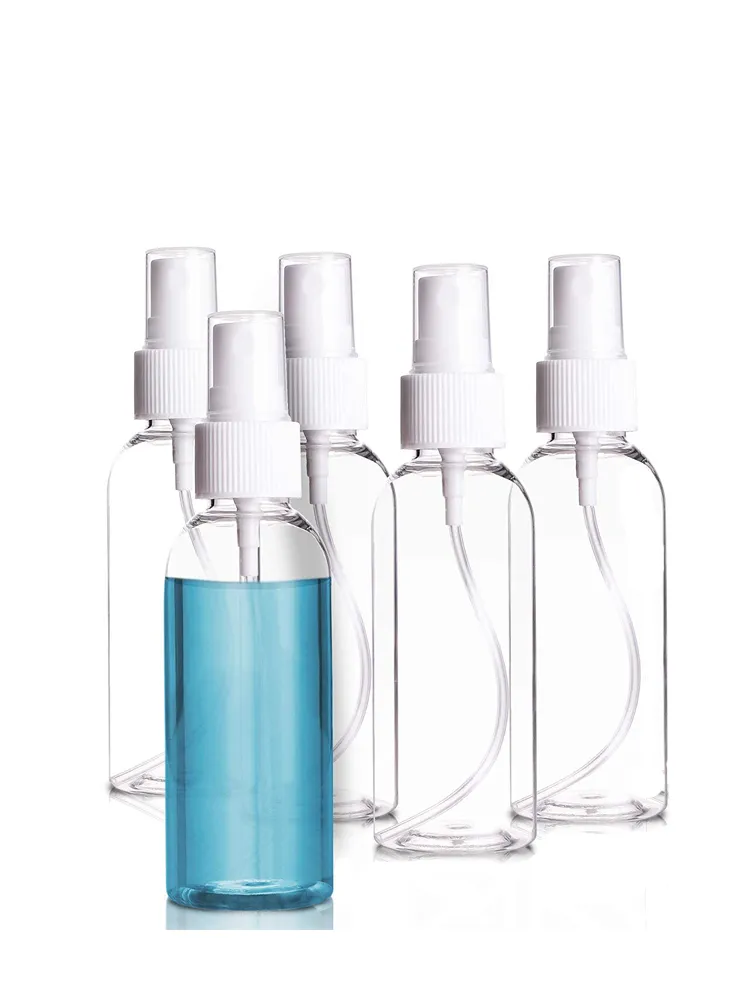 2oz plastik püskürtme şişeleri, 60ml boş ince sis püskürtücüler, temizlik çözümleri için seyahat parfüm atomizer (sprey şişeleri