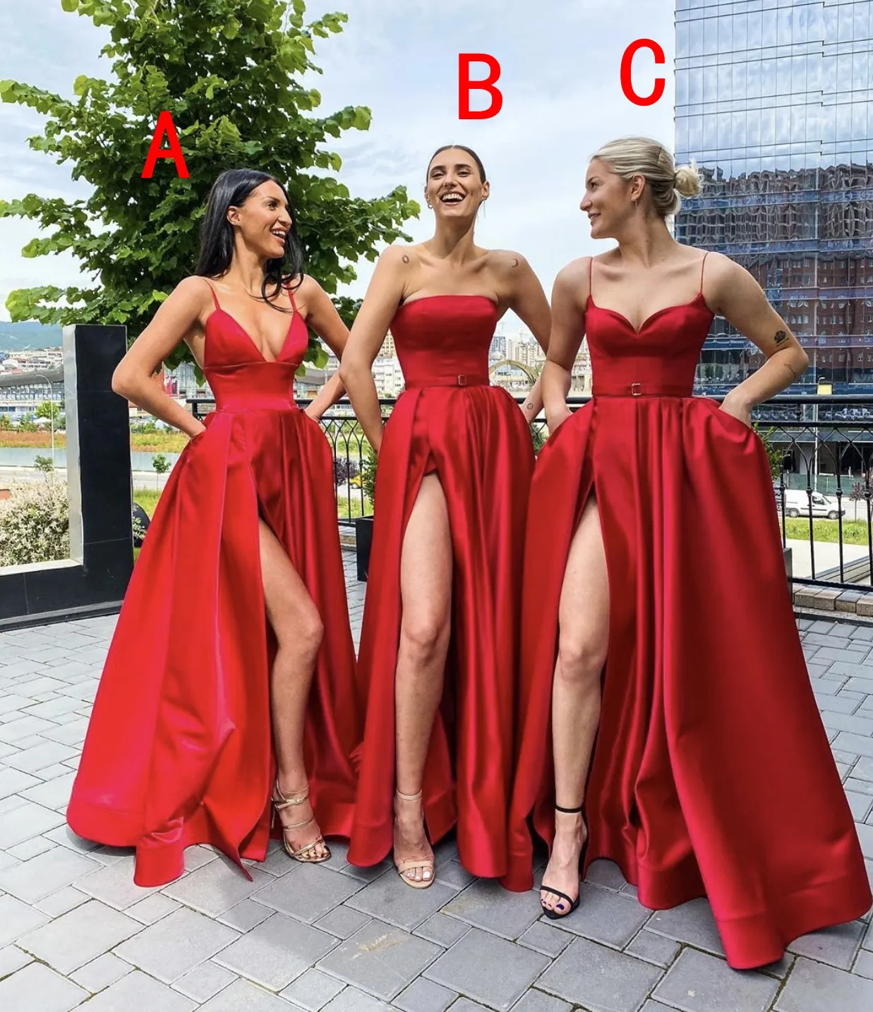 red gown for women