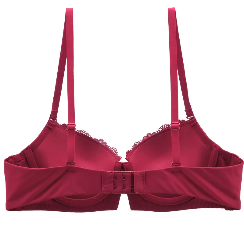 Floral Lace Seamless Push Up Bra Set Back With Hollow Out Padded Cups  LJ201031 From Jiao02, $13.57