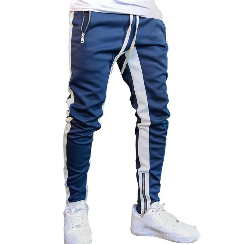 Mens Cotton Joggers Sport Running Pantalons Fitness Hommes Sportswear Survêtement Bottoms Skinny Pantalons de survêtement Pantalons Gymnases Pantalons de survêtement 201106