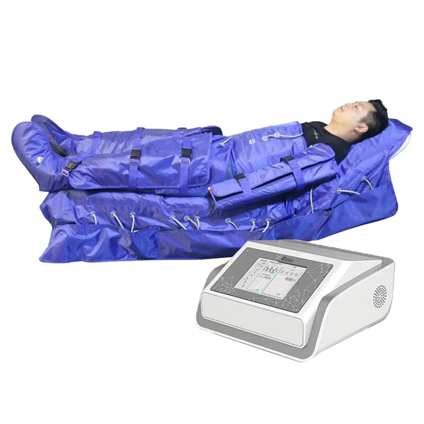 Pressoterapi massagemaskin med 44 krockkuddar för lymfatisk dräneringsbantning