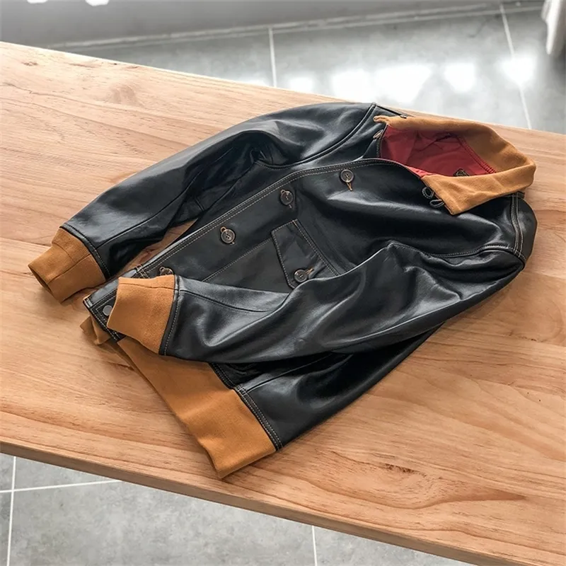 Mens lightweight leather jackets hotsell
