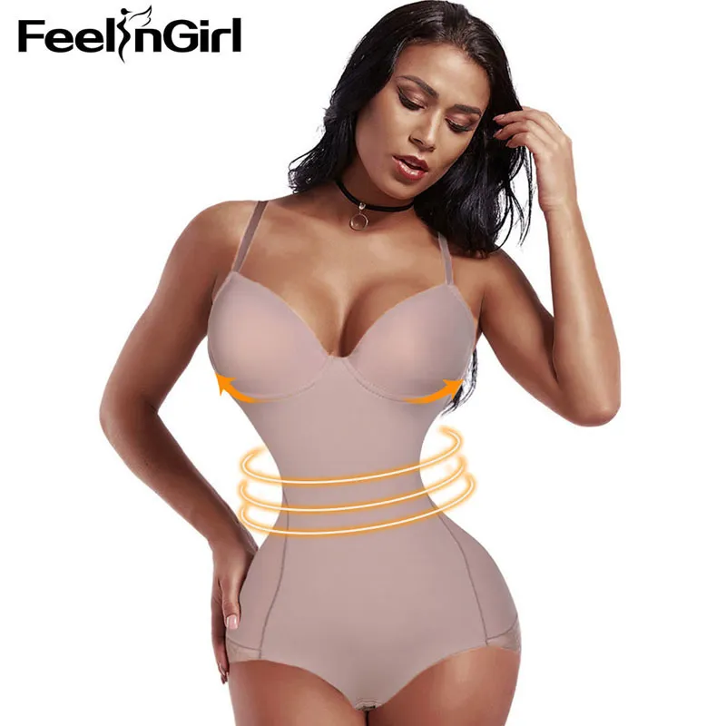 FeelinGirl Lace Slimming Body Shaper Push Up Recovery Shaperwear