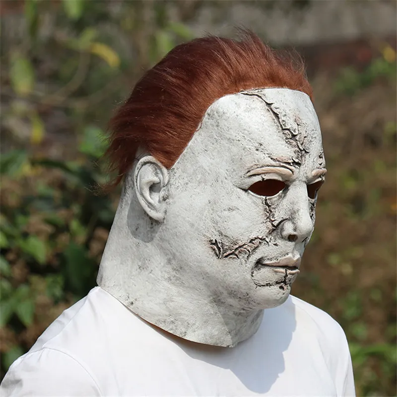 Halloween Michael Myers Mask Horror Carnival Mask Masquerade Cosplay Vuxen Full Face Hjälm Halloween Party Designer Masks 50pcs T1i2547