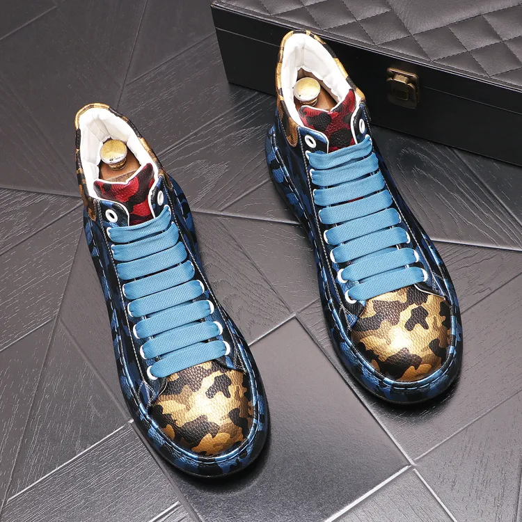 2022 Autumn and winter men loafers shoes Luxury Designer Leopard print Platform Flats Skateboard Trending Sneakers For Streets Web Celebrity