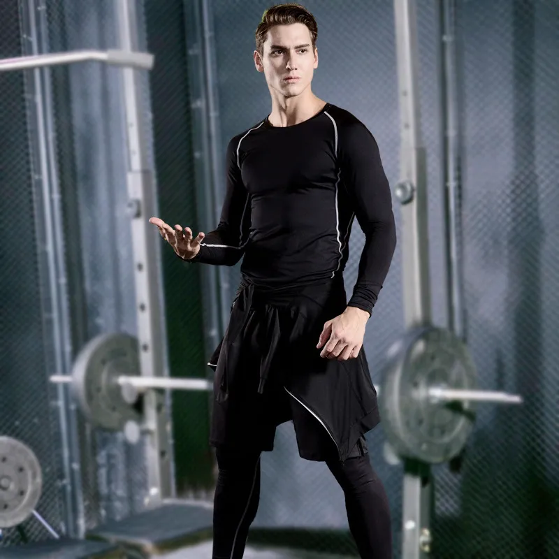 Quick Dry Mens Compression Sportswear Set For Gym, Running, And Jogging  Plus Size 201207 From Bai01, $23.71