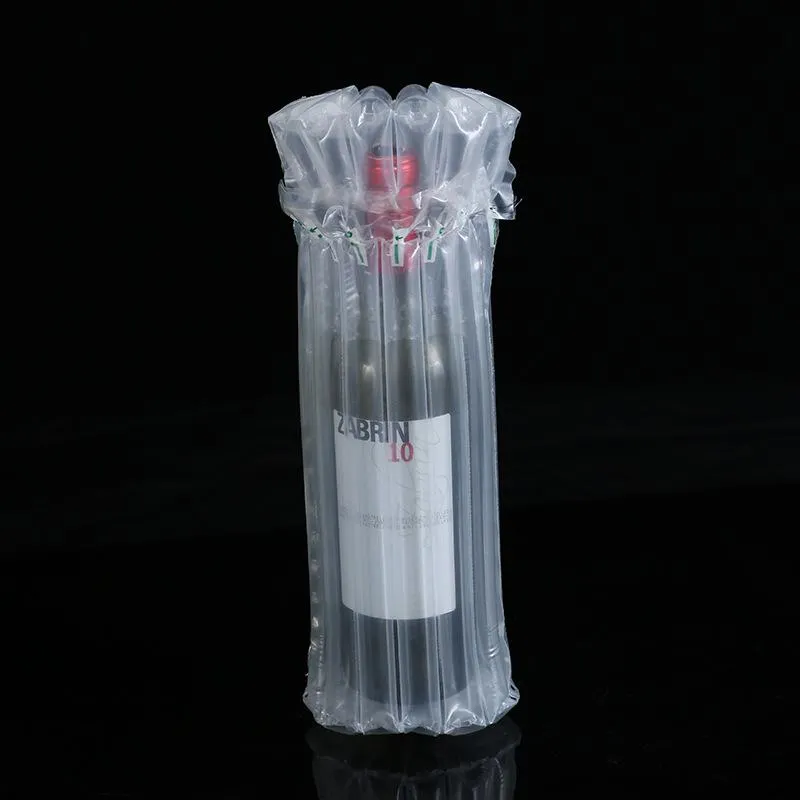 2022 new 32*8cm PE Bag Air Dunnage Bag Air Filled Protective Wine Bottle Wrap Inflatable Air Cushion Column Wrap Bags