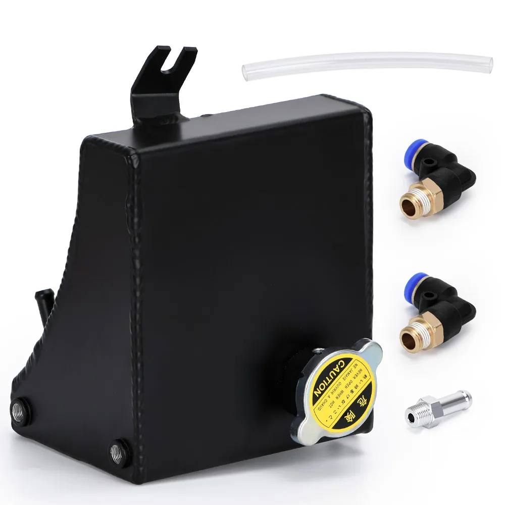 PQY For 240SX S13 SR20DET KA24DE KA24E KA24 Aluminum Coolant Overflow