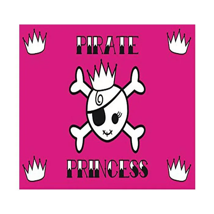 Pirate princesse drapeaux 3x5FT bannières de haute qualité pour la décoration cadeau Double couture intérieur extérieur Polyester publicité