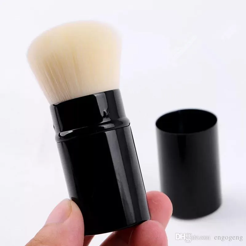 Classic makeup brush Fashion style black brushed Portable retractable mushroom brush foundation powder blush brush with gift box