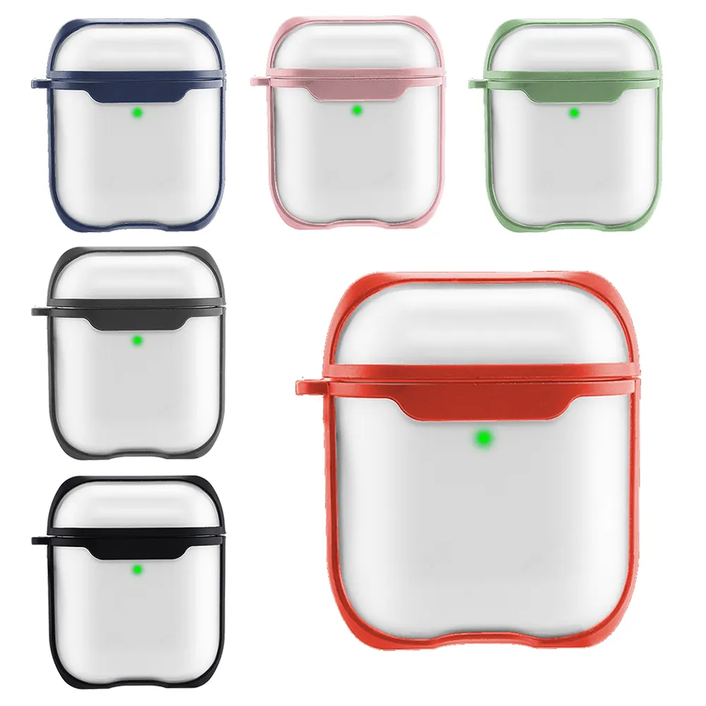 Capa de fone de ouvido para airpods pro case fonepphone dicas para vagens de ar 2 1 tampa de caixa transparente fosco fosco