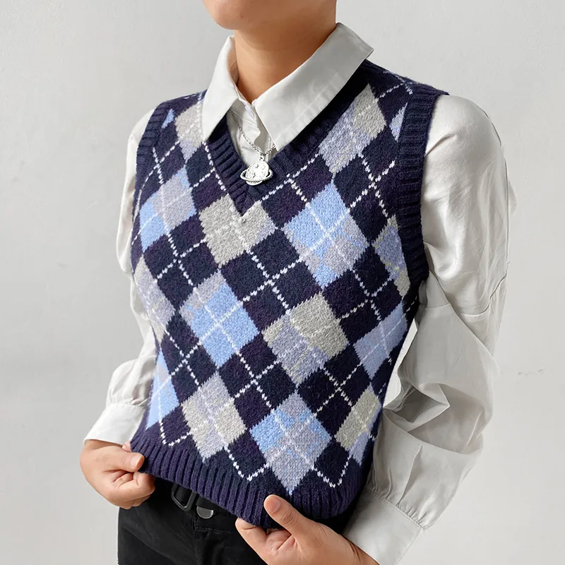 Sueter con rombos mujer best sale
