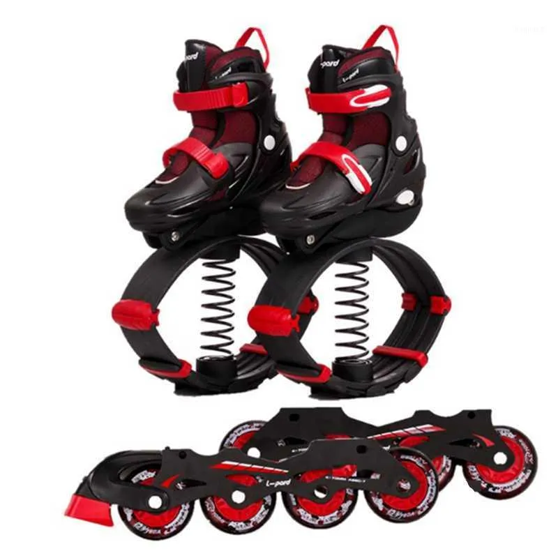 Inline & Roller Skates ! Kangaroo Jumping Shoes 2 In 1 + Bounce For